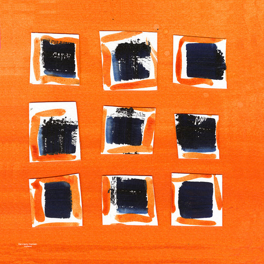 ABSTRACT SQUARES - BLUE ORANGE